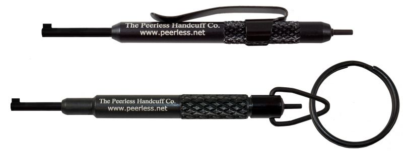 Peerless 4100 Standard Nickel Plated Single Handcuff Key w/Circle Base 