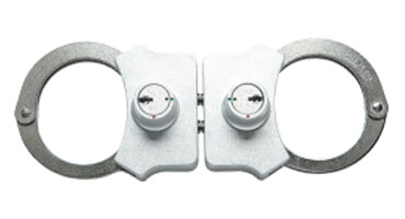 Russian Po-l-ice Security Handcuffs & Keys Heavy Black Steel Original New 